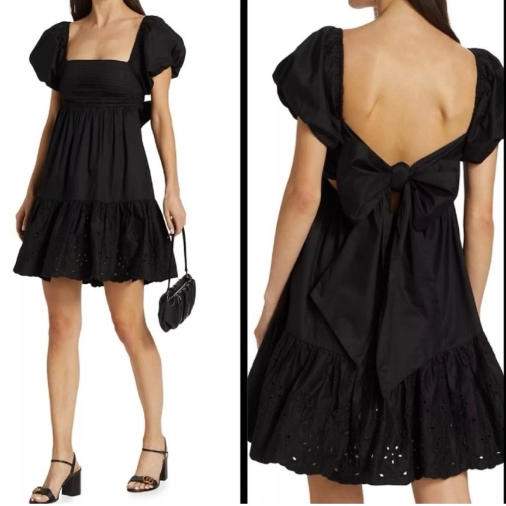 En Saison Black Juliet Poplin Dress